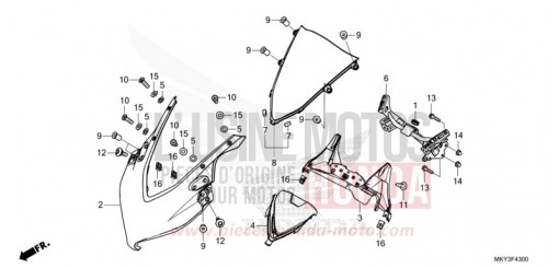 OBERER WINDLAUF CBR650RAN de 2022